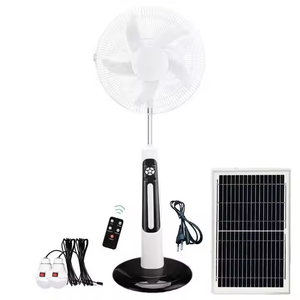 Năng lượng mặt trời-<span class=keywords><strong>Powered</strong></span> 18 "xách tay có thể sạc lại đứng <span class=keywords><strong>fan</strong></span> hâm mộ: USB & ánh sáng ban đêm, AC/DC, lâu dài Pin cho ngoài trời/Home/khẩn cấp - Product Image 6