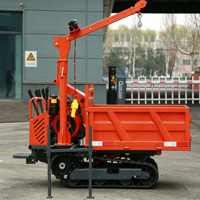 Véhicule de transport agricole à chenilles hydrauliques basculant de 1 tonne à prix compétitif en gros