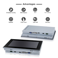 Écran tactile capacitif de 10 pouces 1280 x 800, écran LCD industriel avec HD-MI VGA USB