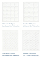 Tapis adhésif nano double face en polyuréthane transparent découpé sur mesure, épaisseur 2 mm, en gel PU souple, lavable, en rouleau