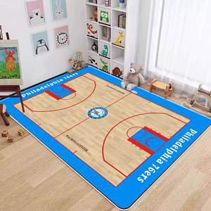 <span class=keywords><strong>Tapis</strong></span> de sol d'équipe <span class=keywords><strong>NBA</strong></span> pour la maison, fabriqué en polyester, extrêmement réaliste, ambiance authentique d'un vrai stade, adapté aux animaux domestiques, antidérapant - Product Image 6