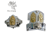 Juego de Esquinas para Ataúd con la Virgen María, Adornos de la Virgen, Accesorios Religiosos Elegantes para Funerales y Entierros, Disponibles en Stock