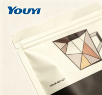 Sachet Doypack Personnalisé en PE Recyclable avec Fermeture Zip, Qualité Alimentaire, en Mylar, pour Noix, Croustilles, Aliments pour Animaux