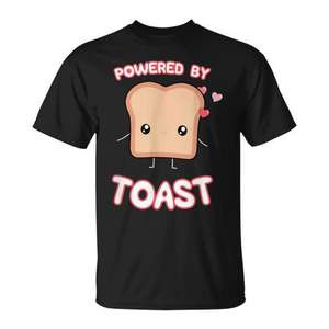T-Shirt con Design Grafico Kawaii per Amanti del Toast, Maglietta Promozionale di Toast - Product Image 1