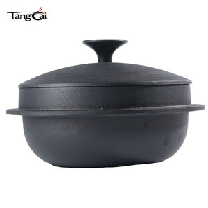 Olla de Hierro Tradicional Coreana Personalizada, <span class=keywords><strong>Caldero</strong></span> para Arroz, Olla de Hierro Fundido para Bibimbap, Tazón Redondo para Arroz, Olla Individual para Servir - Product Image 3