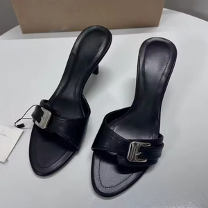 2026 New Heeled Sandals Women <b>High</b> <b>Heels</b> Pointy Toe Dress Shoes Wholesale Pumps Custom Logo Summer Sandals <b>Slippers</b> Stock - Product Image 5