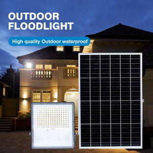 Sản Phẩm Mới IP65 Pin Lớn Công Suất Cảm Biến Điều Khiển Từ Xa 100W 200W 300W 400W LiFePO4 Nhôm <span class=keywords><strong>PC</strong></span> LED Năng Lượng Mặt Trời Nhẹ Lũ Lụt - Product Image 2