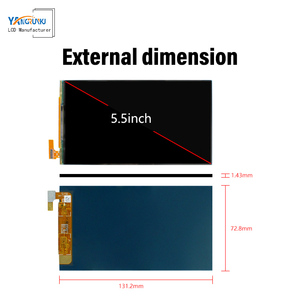 Module complet OLED <span class=keywords><strong>EDO</strong></span> 5.5 pouces IC SH1386 300 Nits luminosité Temps de réponse 2 ms MIPI 30 broches Connecteur - Product Image 2