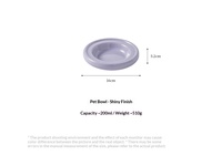 Gamelle plate en céramique unie minimaliste anti-renversement pour animaux de compagnie, pour aliments humides et eau, pour chats et chiens, vente en gros