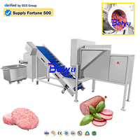 Machine à hacher la viande congelée automatique Baiyu pour usine de transformation de la viande, hachoir à viande congelée de bœuf et de porc à haute capacité