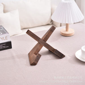 Wooden Recipe Shelf <b>Bookend</b> For Kitchen Desk Display Stand With Two Layers And Landmark Shape - Product Image 2