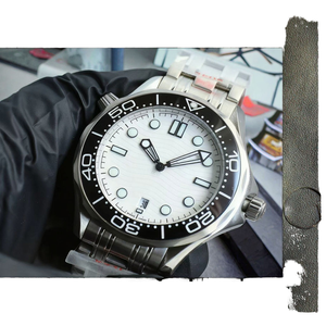 カスタマイズされた高品質夜光防水腕時計サファイアミラー ステンレススチールメンズウォッチ - Product Image 4