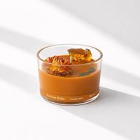 Lilin Aromaterapi Kedelai Berkualitas Tinggi, Kristal Alami, Dengan Batu Permata, Wangi Ajaib, Dengan Logo, Dengan Bunga Kering