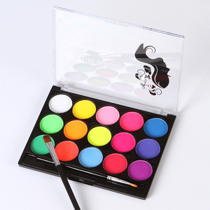 Peinture néon pour le visage et le corps, 15 couleurs, effet fluorescent sous lumière noire UV, pour <span class=keywords><strong>Halloween</strong></span>, soirées en club, <span class=keywords><strong>maquillage</strong></span> artistique pour <span class=keywords><strong>enfants</strong></span> - Product Image 2