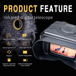 Vente en Gros d'Usine NV6180 Lunettes de Vision Nocturne 4K <span class=keywords><strong>Jumelles</strong></span> Infrarouges Numériques Avec Zoom Numérique 8X et Écran 3,5 Pouces - Product Image 4