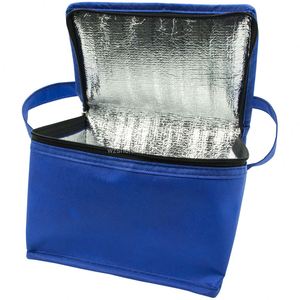 Sac isotherme réutilisable personnalisé avec logo, fermeture éclair, poignée moyenne, capacité 6 canettes - Product Image 3