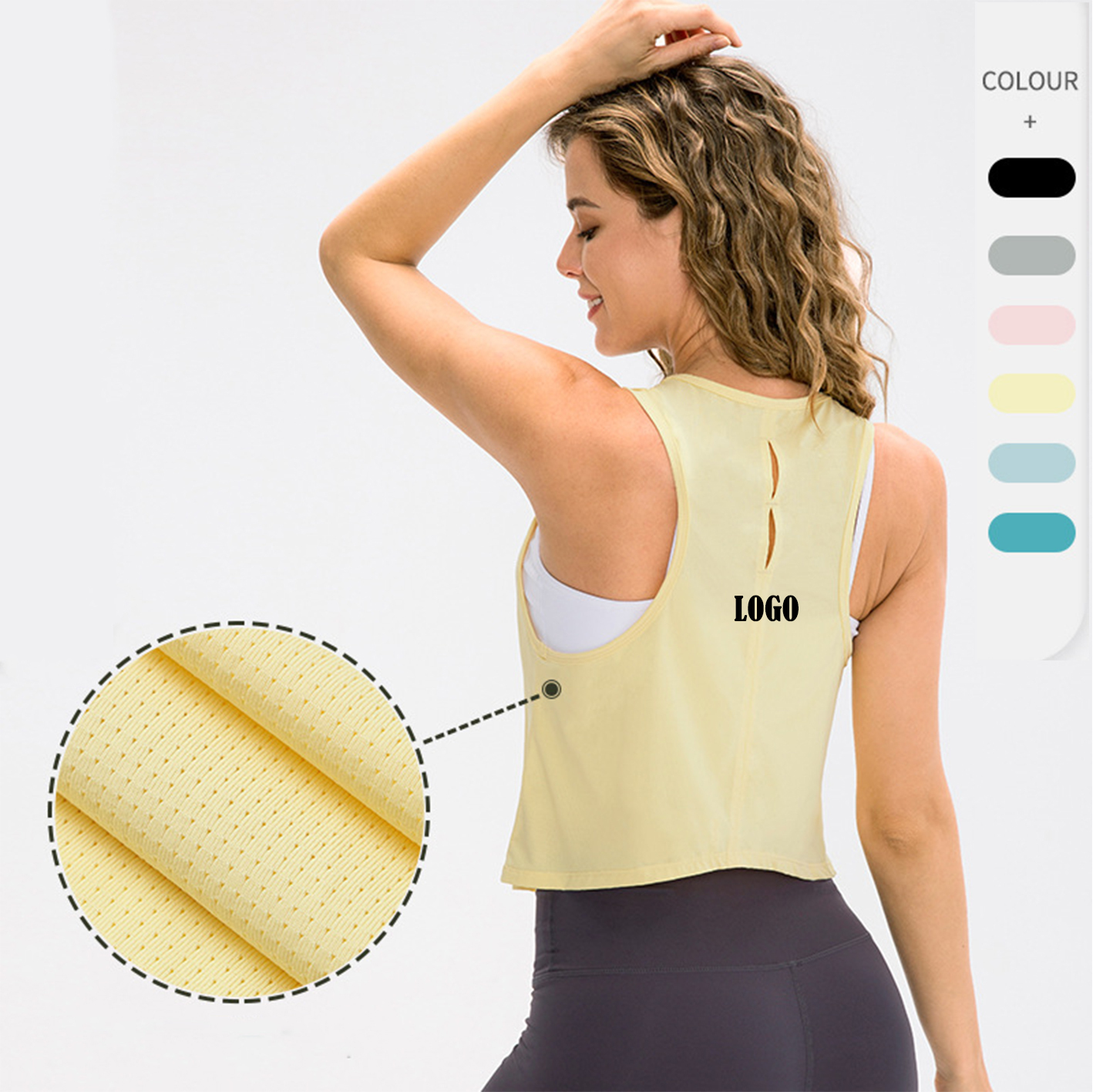 Loose Casual Yoga Wear Sport Vest Sport Fitness Sleeveless Breathable Tank Top