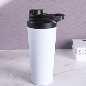 Biểu tượng tùy chỉnh sơn tĩnh điện thép không gỉ 750ml phòng tập thể dục thể thao chai Nước Đôi tường tập thể dục Protein Shaker chai - Product Image 5