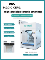 Nouvelle imprimante 3D professionnelle pour l'argile, l'éducation en céramique et l'usage domestique |   Plateforme chauffante à double extrudeur automatique de haute précision |   Ordinateur de bureau