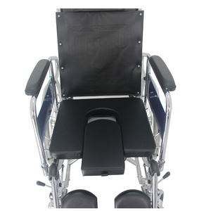 Fauteuil roulant de toilette manuel en acier pour personnes âgées de haute qualité fauteuil roulant inclinable pliant - Product Image 5