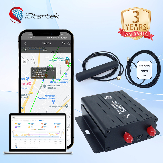 China RFID Tracking System Device LTE 4G Vehicle Gps tracker with Temperature Sensor Engine Shut off