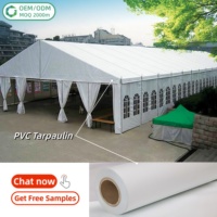 Fabricant chinois de bâche en PVC enduit imperméable et occultant 1000D 20X20 540-680gsm en rouleau pour tente