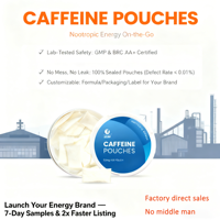 Complément énergétique TBG Sachets de caféine pour la nutrition sportive Poudre à dissolution instantanée Sachets de caféine énergétique