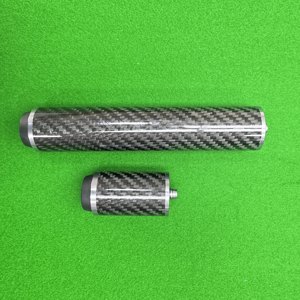Extensión de taco de billar de fibra de carbono de dos piezas, extensor trasero ligero para todo tipo de tacos de billar - Product Image 3