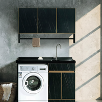 Lemari Penyimpanan Dinding Modern dari Baja Anti Karat untuk Kamar Mandi, Vila, Hotel, dan Laundry, Ramah Lingkungan, dengan Finishing Lacquer yang Dapat Disesuaikan