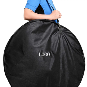 Sac de roue de vélo, sac de transport <span class=keywords><strong>pour</strong></span> jeu de roues, sac de rangement <span class=keywords><strong>pour</strong></span> vélo à double roue, rembourrage en mousse avec bandoulière et poignée - Product Image 2