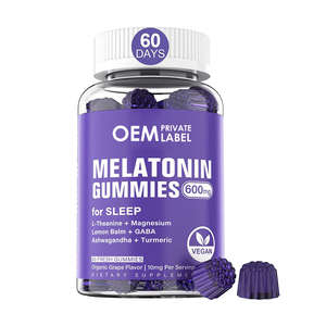 Gomitas para Dormir para Adultos OEM ODM con Melatonina, L-Teanina, Magnesio, Balsamo de Limón, GABA, Ashwagandha y Cúrcuma - Product Image 1