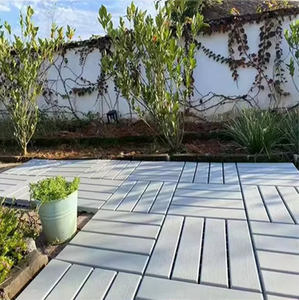Carrelage de sol en plastique pour l'extérieur bricolage carreaux de terrasse de jardin balcon à emboîtement wpc - Product Image 6
