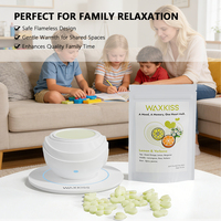 Calentador de Cera sin Llama WAXKISS de Alta Calidad para Derretir Cera, Calentador de Velas Eléctrico con Alimentación USB y Recipiente de Silicona Fácil de Limpiar