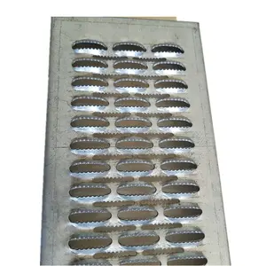 Metall treppenstufen gestanzte Stahlplatte wird für Treppen grundplatte Metall boden verwendet