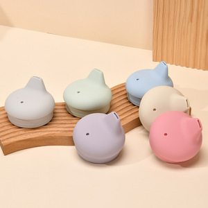 Tapa de silicona con forma de pico de pato para biberones, 7 cm de diámetro, a prueba de fugas, antiasfixia, con cierre a presión, 0-12 meses, calidad alimentaria - Product Image 4