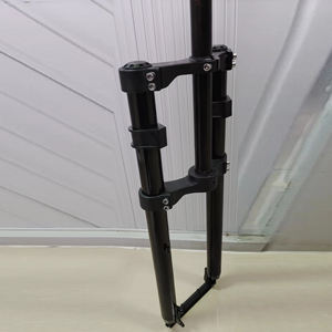 <span class=keywords><strong>Fourche</strong></span> <span class=keywords><strong>rigide</strong></span> de vélo à pneus larges en alliage d'aluminium avec frein à disque, double couronne CNC, 20, 24, 26 pouces - Product Image 3