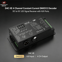 Décodeur DMX512 et RDM à courant constant 4 canaux D4C-XE (700-1750 mA)