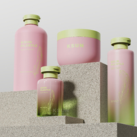 Pot cosmétique KSUN PP 300g 500g, flacons en plastique vert pour shampoing et après-shampoing 120ml 250ml 300ml 500ml