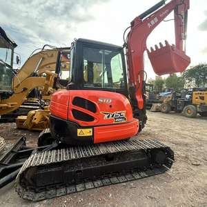 Mini máquina de ingeniería de movimiento de tierras de excavadora Kubota KX155/165 usada con precio barato y horas de trabajo bajas en cubo pequeño - Product Image 4