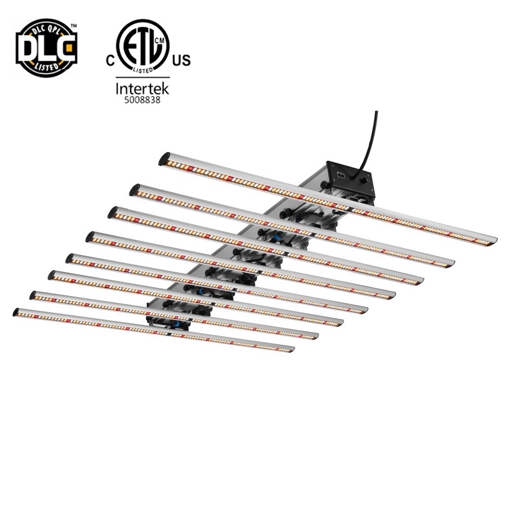 ETL Cuerpo de aluminio LED Planta ajustable Microgreens Lechuga hidropónica Espectro completo Led Grow Light 640W