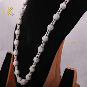 Collar de Moda Hip Hop con Brillantes Inspirados en Diamantes Moissanite de Primera Calidad para un Estilo Urbano Seguro de Sí Mismo - Product Image 5