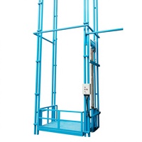 DAHUI SJD Élévateur de charge hydraulique robuste 3000 kg en acier au carbone, mât simple/double, entraînement par chaîne, certifié CE, télécommande électrique