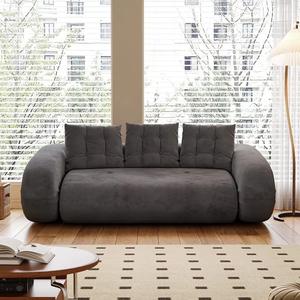 Set di Divani Componibili a L di Lusso Moderno per Soggiorno <span class=keywords><strong>Divano</strong></span> <span class=keywords><strong>Letto</strong></span> a 2 o 3 Posti in Velluto a Coste con Compressione Sottovuoto Design Modulare Lazy - Product Image 5