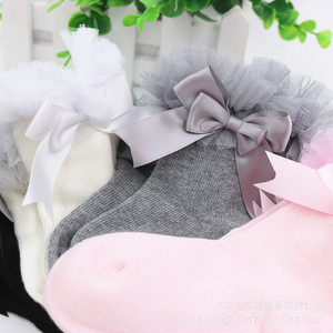 <span class=keywords><strong>Calzini</strong></span> da principessa in pizzo di cotone e pizzo per <span class=keywords><strong>bambini</strong></span> con fiocco versione coreana dei nuovi modelli di <span class=keywords><strong>calzini</strong></span> per <span class=keywords><strong>bambini</strong></span> - Product Image 2
