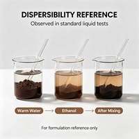 Poudre d'extrait d'ail noir fermenté de qualité alimentaire certifiée ISO, 1%-3% de polyphénols, testée UV, emballage en fût