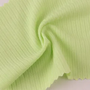 Rayon costola spandex tessuto elastico a maglia primavera ed estate nuova camicia di fondo