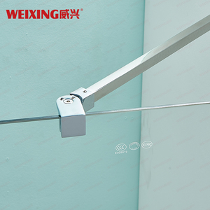 Cửa tắm kính cường lực khung không viền bản lề thép không gỉ mạ crôm hiện đại, xuất xưởng trực tiếp - Product Image 5