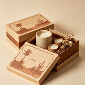 Luxury Green Recyclable Rigid Candle <b>Box</b> <b>Gold</b> Foil Constellation Design Satin Liner Magnetic Closure Custom Logo for <b>Gift</b> Sets - Product Image 3