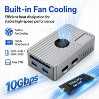 Station d'accueil Thunderbolt 3/USB4 TB014T avec boîtier M.2 NVMe 8 To, double port DP 8K, ports USB 3.2 Gen2 10 Gbps