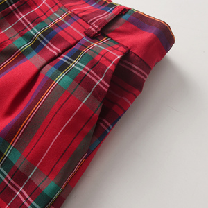 Enfant en bas âge garçons Stretch taille Plaid Shorts Noël Style Design polyvalent mode enfants garçon coton Shorts pour la fête de vacances - Product Image 5